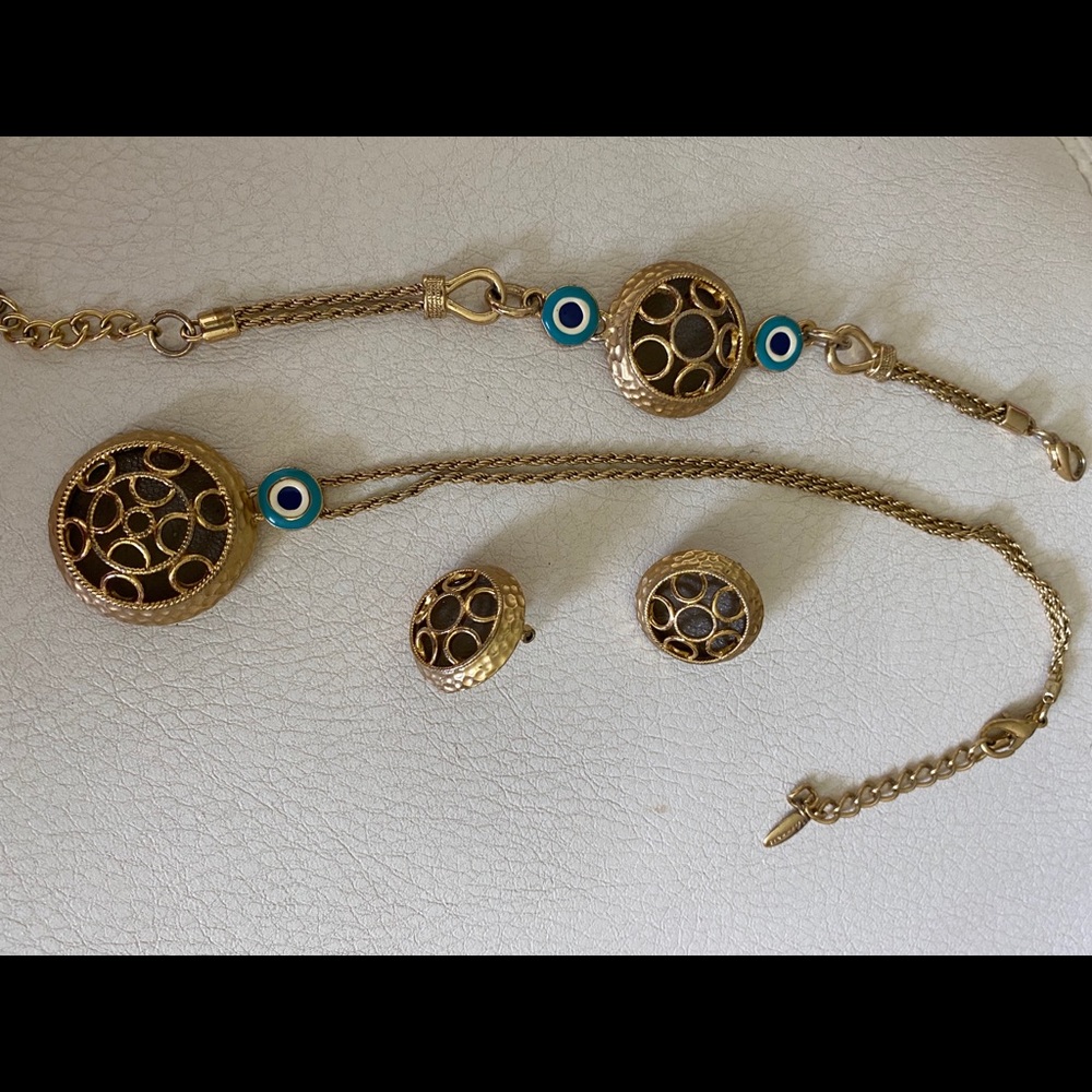 Gold plated jewelry set